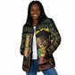 Personalized Benin Padded Jacket Powerful African Leopard - African Pride