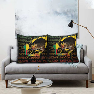 Benin Pillow Cover Powerful African Leopard - African Pride
