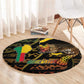 Benin Round Carpet Powerful African Leopard - African Pride
