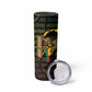 Personalized Benin Skinny Tumbler Powerful African Leopard - African Pride