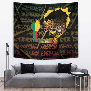 Benin Tapestry Powerful African Leopard - African Pride