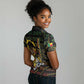 Personalized Benin Women Polo Shirt Powerful African Leopard - African Pride