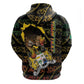 Personalized Benin Zip Hoodie Powerful African Leopard - African Pride