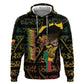 Personalized Benin Zip Hoodie Powerful African Leopard - African Pride