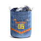 Custom DR Congo Football Laundry Basket Leopard Jaguar Tribal Pattern With Flags