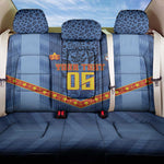 Custom DR Congo Football Back Car Seat Cover Leopard Jaguar Tribal Pattern With Flags