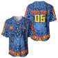Custom DR Congo Football Baseball Jersey Leopard Jaguar Tribal Pattern With Flags