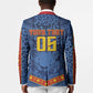 Custom DR Congo Football Blazer Leopard Jaguar Tribal Pattern With Flags