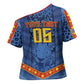 Custom DR Congo Football Cross Shoulder Shirt Leopard Jaguar Tribal Pattern With Flags