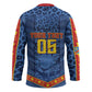Custom DR Congo Football Hockey Jersey Leopard Jaguar Tribal Pattern With Flags