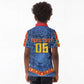 Custom DR Congo Football Kid Polo Shirt Leopard Jaguar Tribal Pattern With Flags