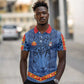 Custom DR Congo Football Polo Shirt Leopard Jaguar Tribal Pattern With Flags