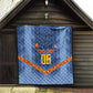 Custom DR Congo Football Quilt Leopard Jaguar Tribal Pattern With Flags