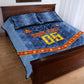 Custom DR Congo Football Quilt Bed Set Leopard Jaguar Tribal Pattern With Flags