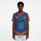Custom DR Congo Football Scrub Top Leopard Jaguar Tribal Pattern With Flags
