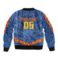 Custom DR Congo Football Sleeve Zip Bomber Jacket Leopard Jaguar Tribal Pattern With Flags