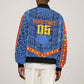 Custom DR Congo Football Sleeve Zip Bomber Jacket Leopard Jaguar Tribal Pattern With Flags