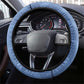 DR Congo Football Steering Wheel Cover Leopard Jaguar Tribal Pattern With Flags