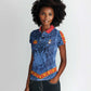 Custom DR Congo Football Women Polo Shirt Leopard Jaguar Tribal Pattern With Flags