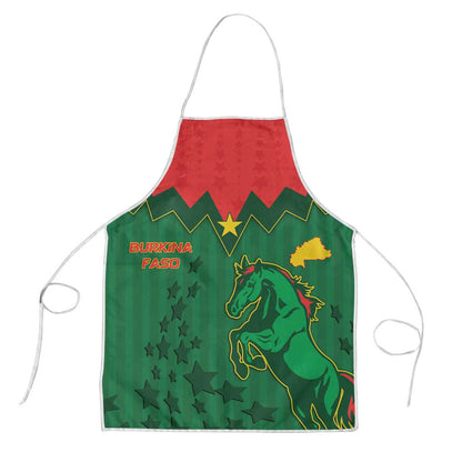 Football Burkina Faso Apron Rising Star And Horse Sport Style - African Pride