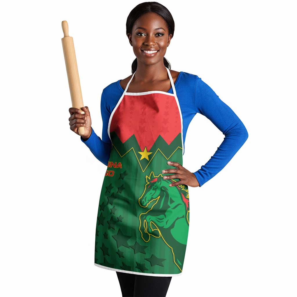 Football Burkina Faso Apron Rising Star And Horse Sport Style - African Pride