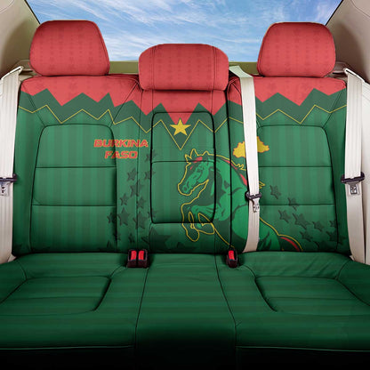 Football Burkina Faso Back Car Seat Cover Rising Star And Horse Sport Style - African Pride