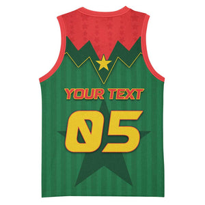 Custom Football Burkina Faso Basketball Jersey Rising Star And Horse Sport Style - African Pride