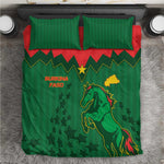 Football Burkina Faso Bedding Set Rising Star And Horse Sport Style - African Pride