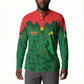 Custom Football Burkina Faso Button Sweatshirt Rising Star And Horse Sport Style