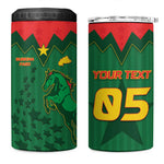 Custom Football Burkina Faso 4 in 1 Can Cooler Tumbler Rising Star And Horse Sport Style - African Pride