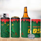 Custom Football Burkina Faso 4 in 1 Can Cooler Tumbler Rising Star And Horse Sport Style - African Pride