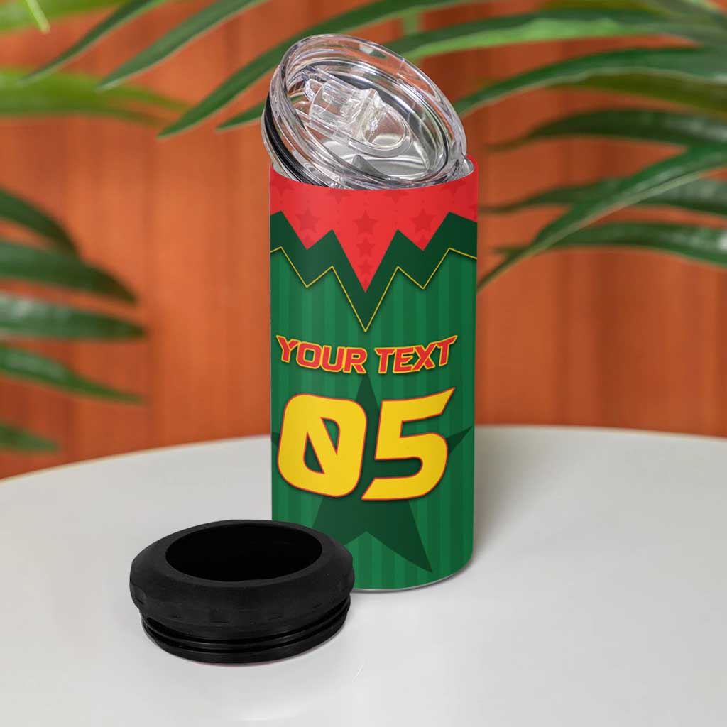 Custom Football Burkina Faso 4 in 1 Can Cooler Tumbler Rising Star And Horse Sport Style - African Pride