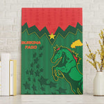 Football Burkina Faso Canvas Wall Art Rising Star And Horse Sport Style - African Pride