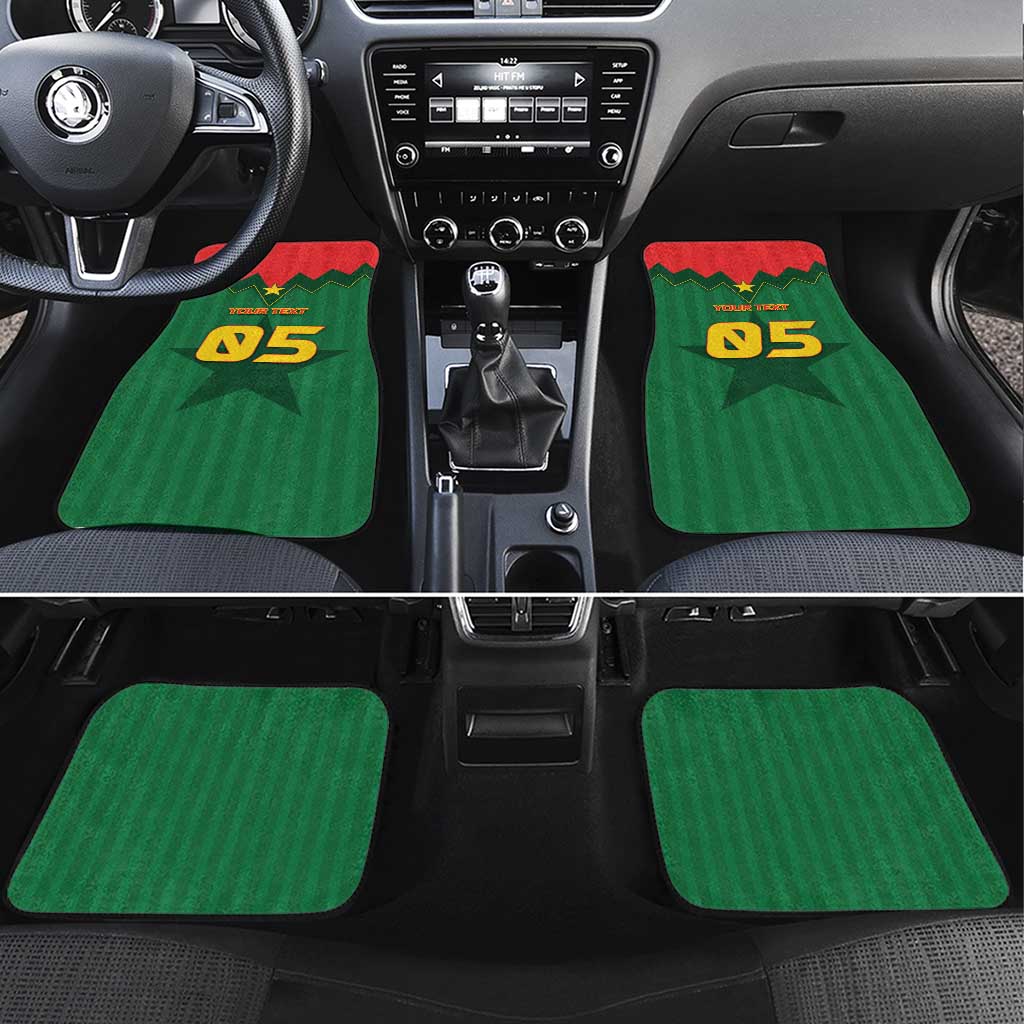 Custom Football Burkina Faso Car Mats Rising Star And Horse Sport Style - African Pride