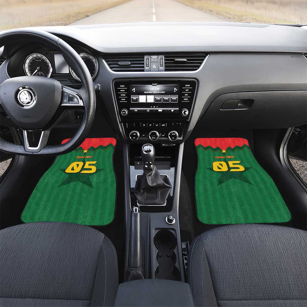 Custom Football Burkina Faso Car Mats Rising Star And Horse Sport Style - African Pride