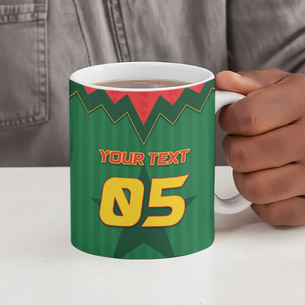 Custom Football Burkina Faso Ceramic Mug Rising Star And Horse Sport Style - African Pride
