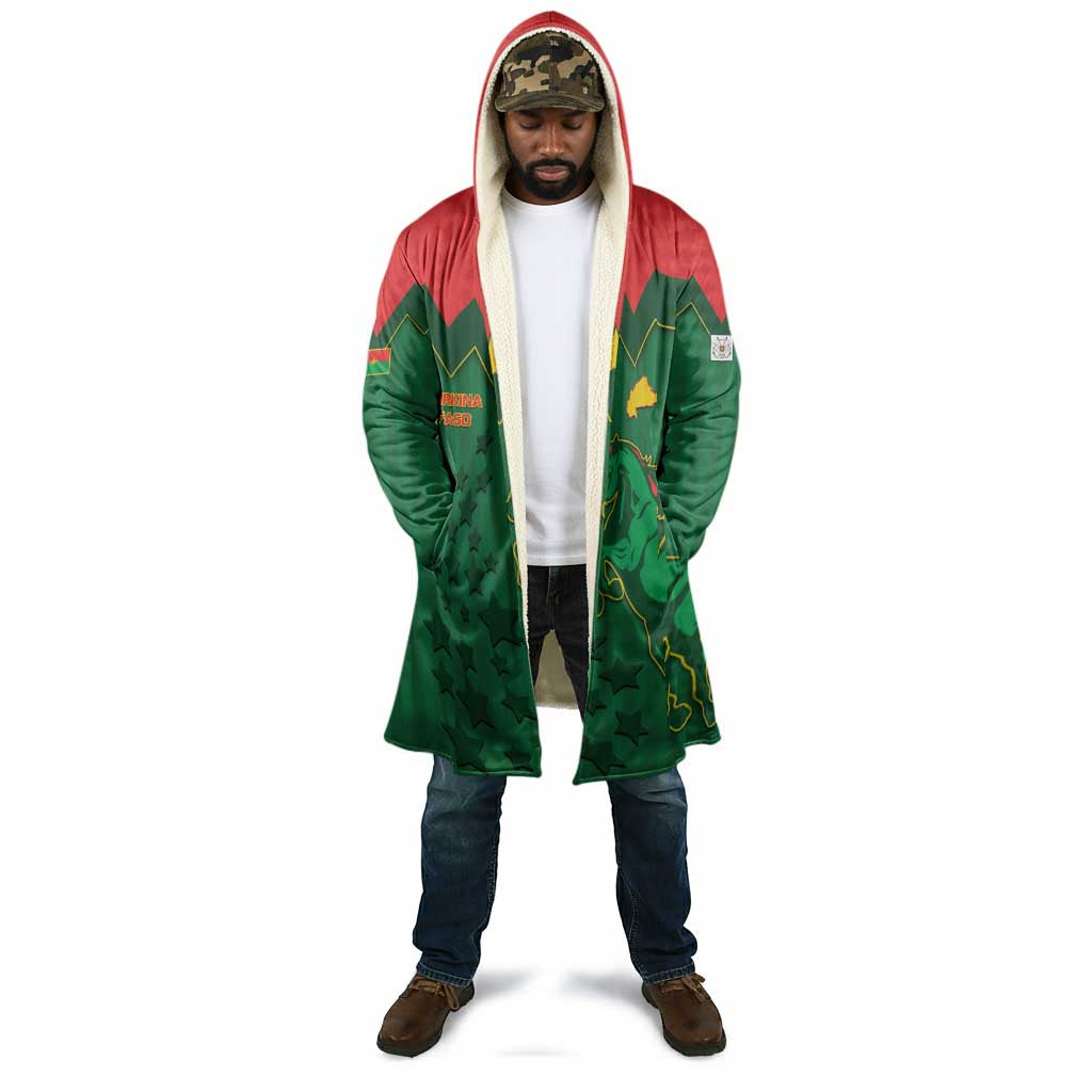 Custom Football Burkina Faso Cloak Rising Star And Horse Sport Style - African Pride