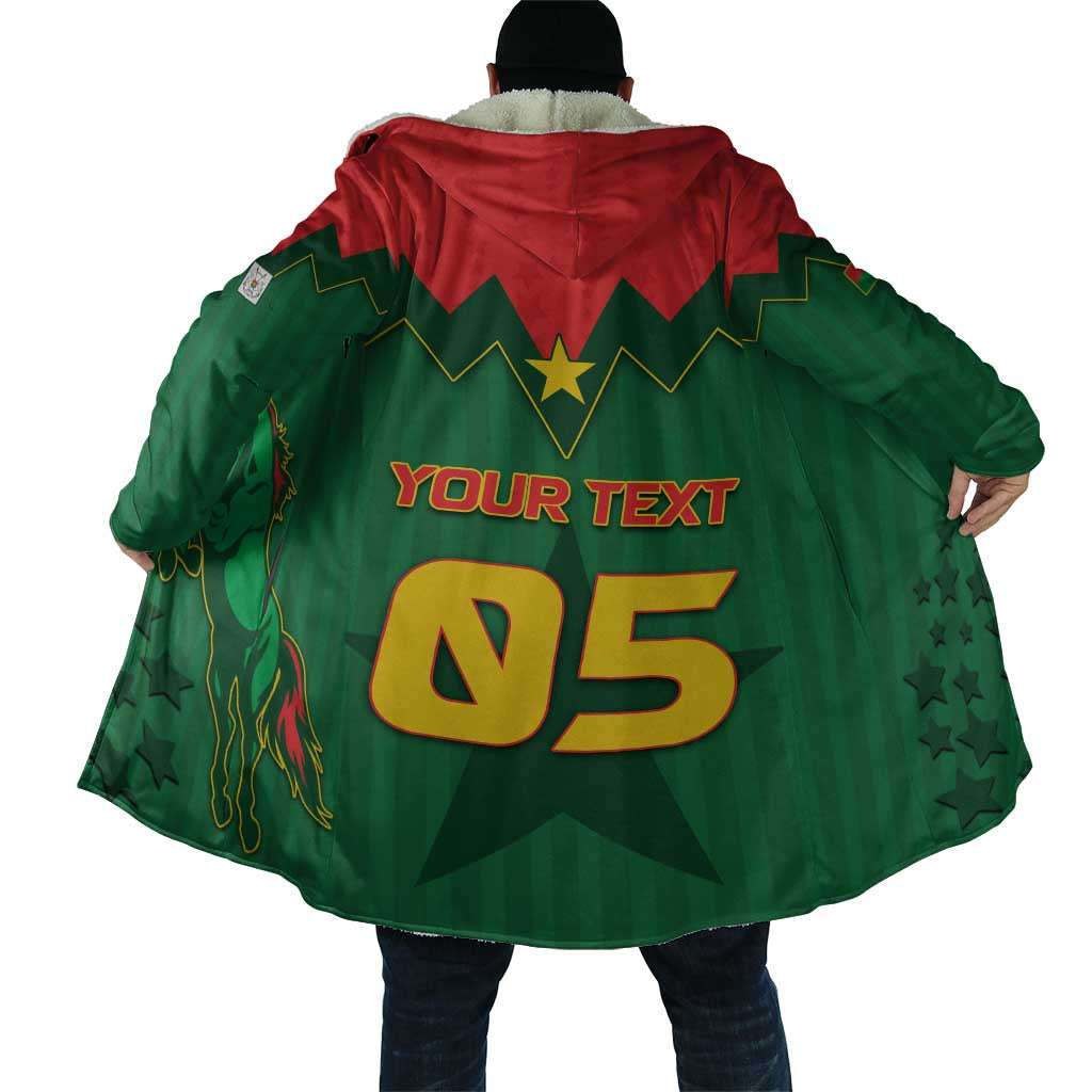 Custom Football Burkina Faso Cloak Rising Star And Horse Sport Style - African Pride