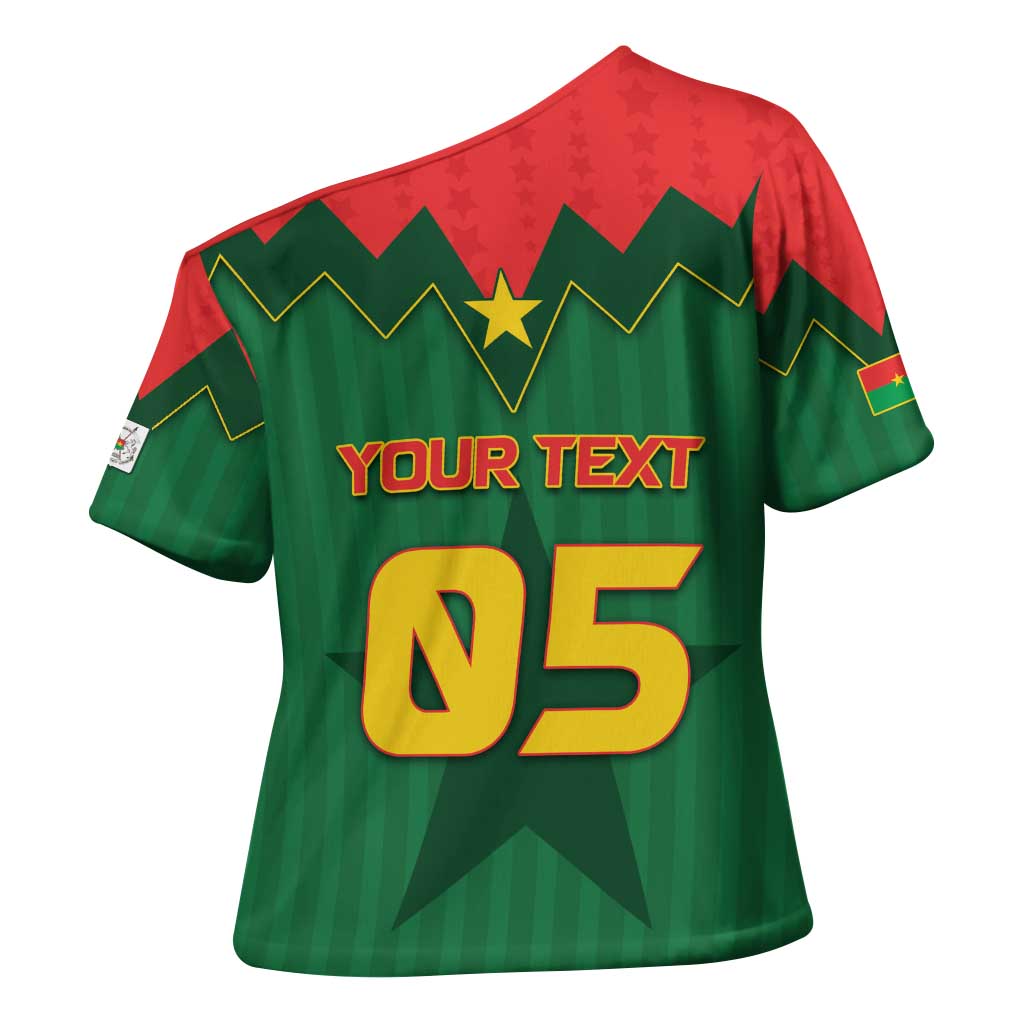 Custom Football Burkina Faso Cross Shoulder Shirt Rising Star And Horse Sport Style - African Pride