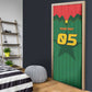 Custom Football Burkina Faso Door Cover Rising Star And Horse Sport Style - African Pride