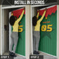 Custom Football Burkina Faso Door Cover Rising Star And Horse Sport Style - African Pride