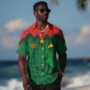 Custom Football Burkina Faso Hawaiian Shirt Rising Star And Horse Sport Style - African Pride