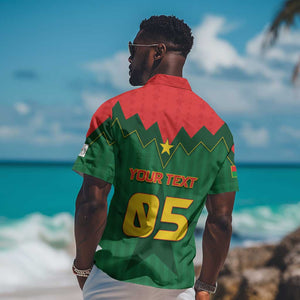 Custom Football Burkina Faso Hawaiian Shirt Rising Star And Horse Sport Style - African Pride