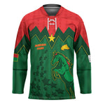 Custom Football Burkina Faso Hockey Jersey Rising Star And Horse Sport Style - African Pride