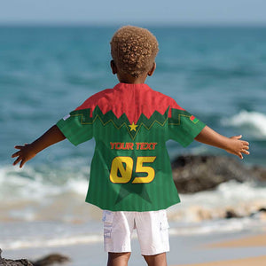 Custom Football Burkina Faso Kid Hawaiian Shirt Rising Star And Horse Sport Style - African Pride