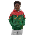 Custom Football Burkina Faso Kid Hoodie Rising Star And Horse Sport Style - African Pride