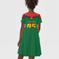 Custom Football Burkina Faso Kid Short Sleeve Dress Rising Star And Horse Sport Style - African Pride