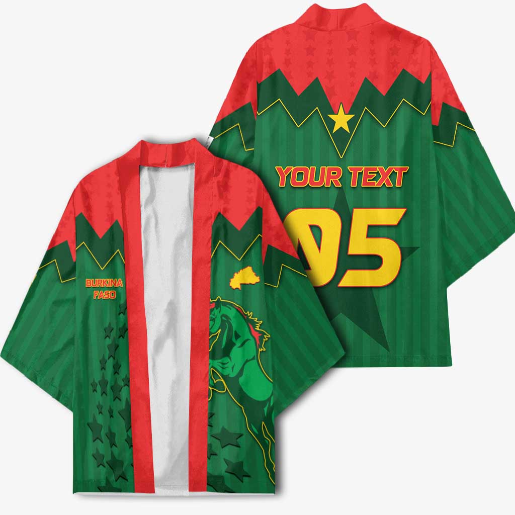 Custom Football Burkina Faso Kimono Rising Star And Horse Sport Style - African Pride