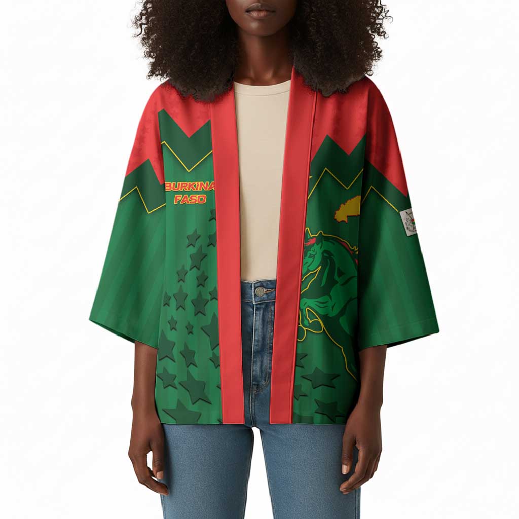 Custom Football Burkina Faso Kimono Rising Star And Horse Sport Style - African Pride