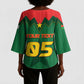 Custom Football Burkina Faso Kimono Sleeve Blouse Rising Star And Horse Sport Style - African Pride